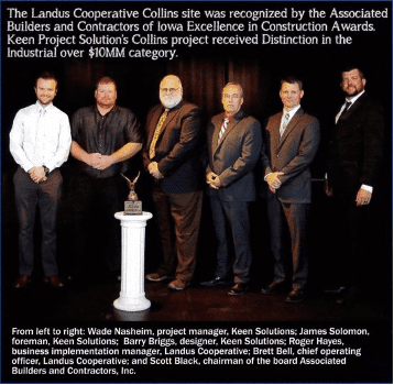 Iowa Excellence in construction award