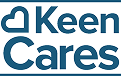 Keen Cares logo with a heart in a dark blue